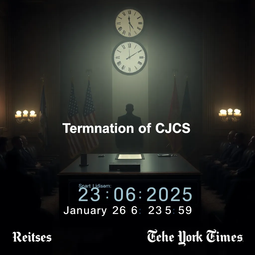 Will the position of Chairman of the Joint Chiefs of Staff be terminated by 2025-01-26 23:59:59 UTC?