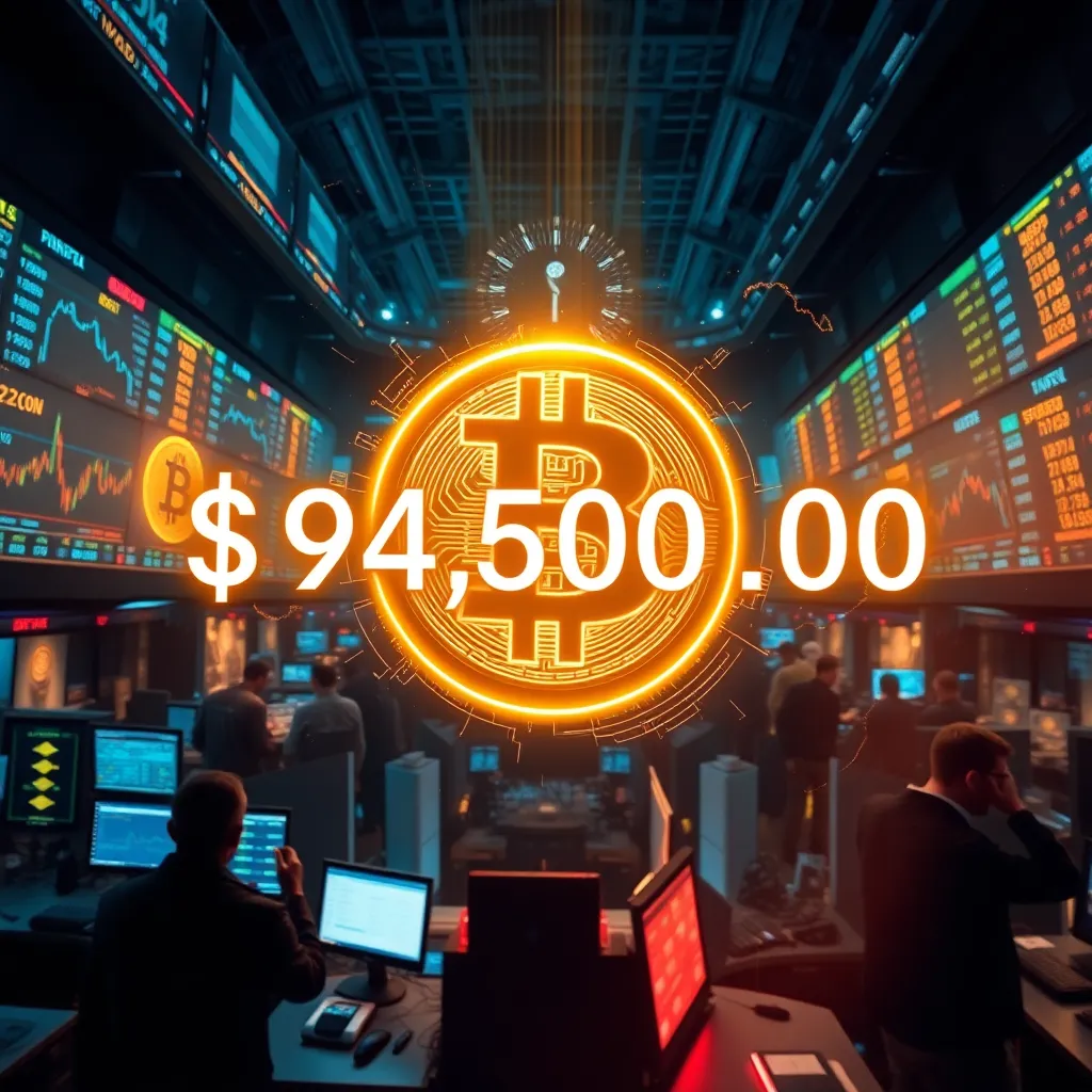 Will Bitcoin close above $94,500 on December 31, 2024?