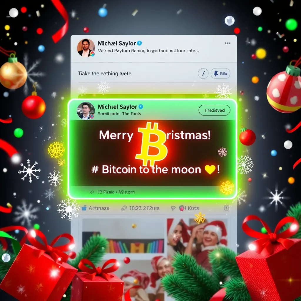 Will Michael Saylor tweet about both Christmas and Bitcoin on December 25, 2024?